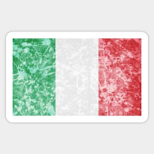 Distressed Italian Flag Sticker